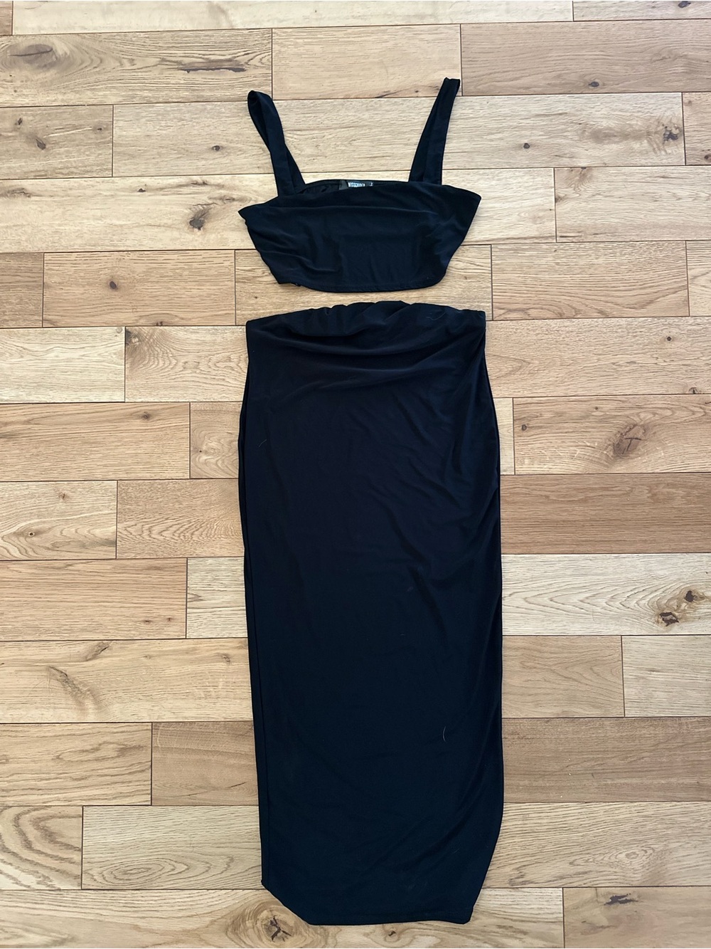 Missguided maternity skirt and crop top set